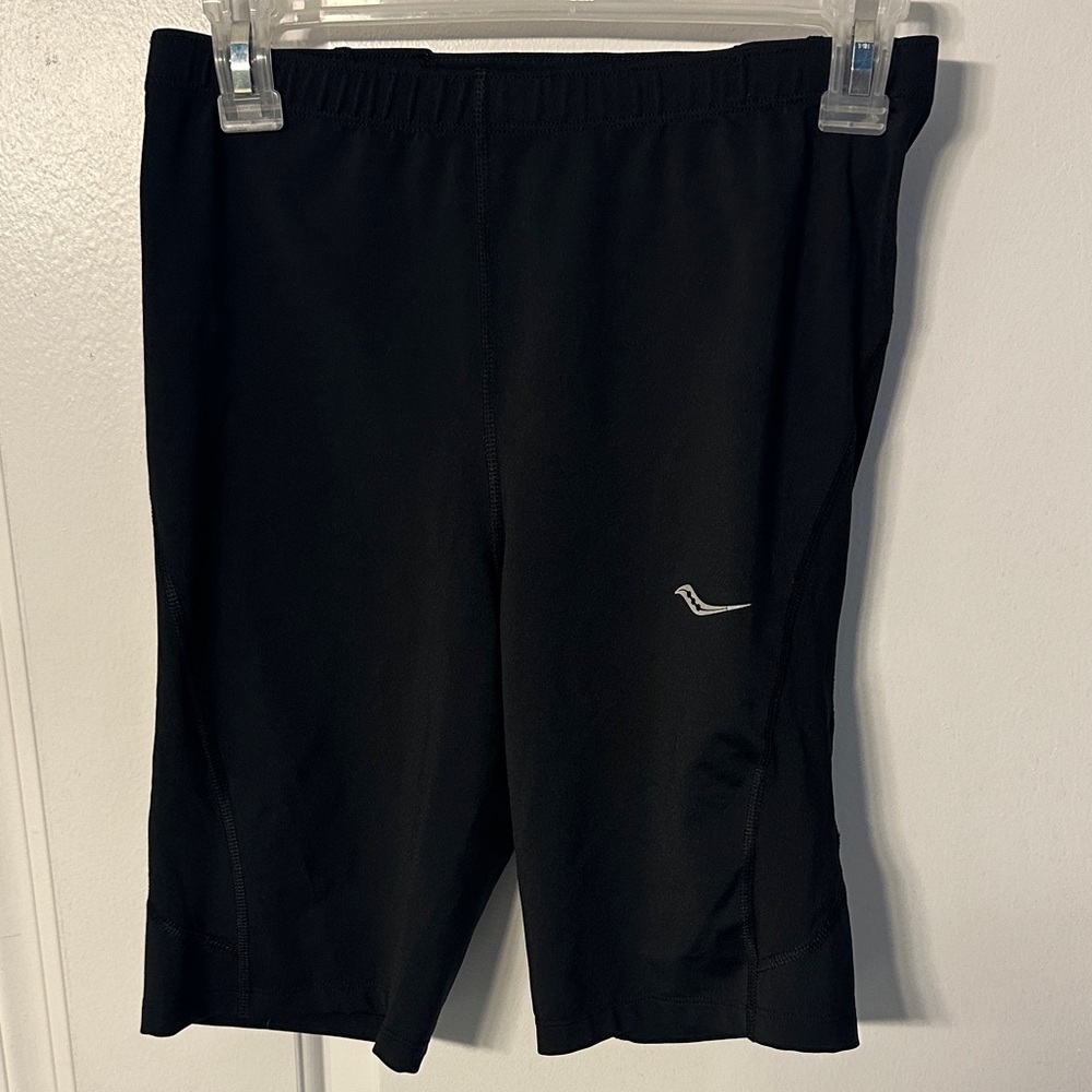 Saucony Men's Black Half Tights